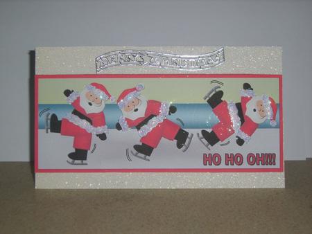 Skating Santa by Chrissy Rowe