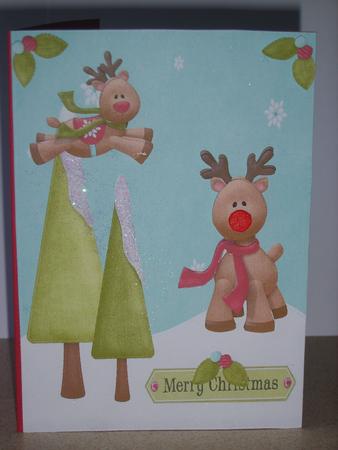 Cute Reindeers by Chrissy Rowe