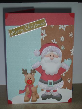 Santa & His Baby Reindeer by Chrissy Rowe