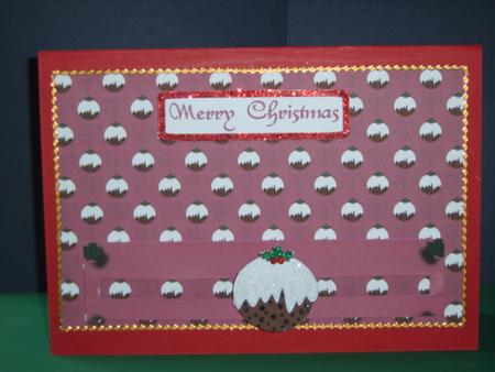 Christmas Pudding Penny Slider by Chrissy Rowe