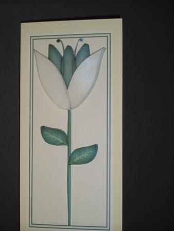 Cream Tulip Decoupage Sheet by Chrissy Rowe