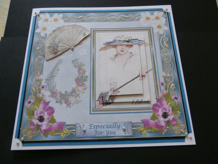 Vintage Lady 8 x 8ins Mini Kit by Chrissy Rowe