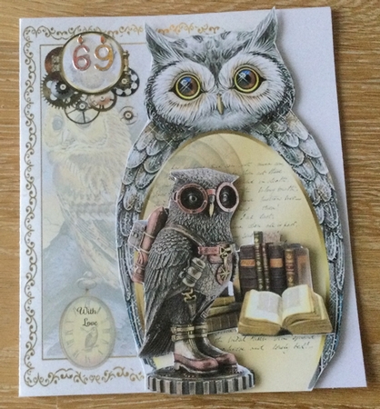 Owl Shaped Male Mini Page Kit 2 by Christiane Lions