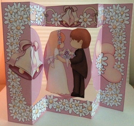 I Do, I Do, I Do - Tri Fold Oval Quick Card by Christiane Lions