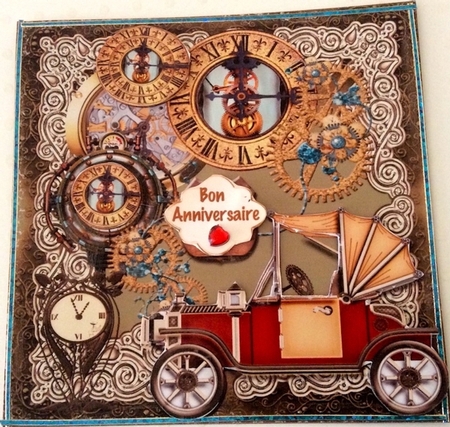 Steampunk Male Card by Christiane Lions