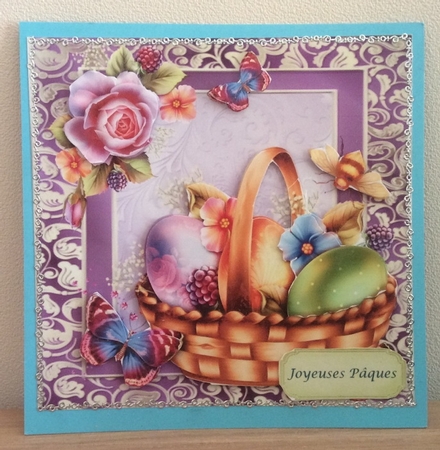Easter Egg Basket with Butterflies 8x8 Mini Kit by Christiane Lions