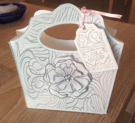 I Love Shoes Tote Bag Swirly Pearl by Christiane Lions