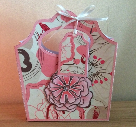 I Love Shoes Tote Bag Warm Pink Floral by Christiane Lions