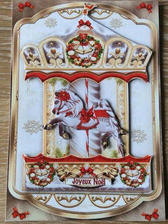 Christmas Silver Carousel by Christiane Lions