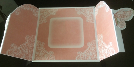 Pink Butterfly Thank You 3D Gatefold Butterfly Mkit by Christiane Lions
