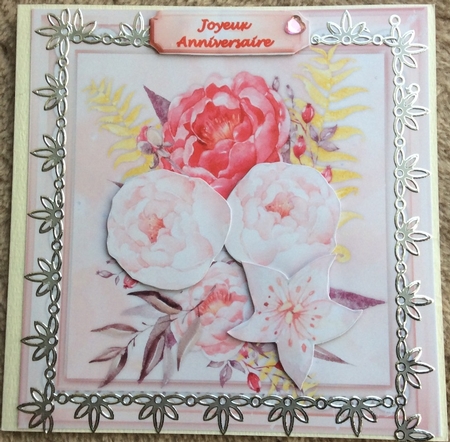 Beautiful Water Coloured Peonies and Star Flowers  by Christiane Lions