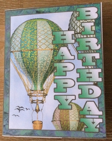 Shutter Surprise Card - Hot Air Balloons by Christiane Lions