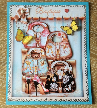 Ladies Handbags Boutique Card Mini Kit by Christiane Lions