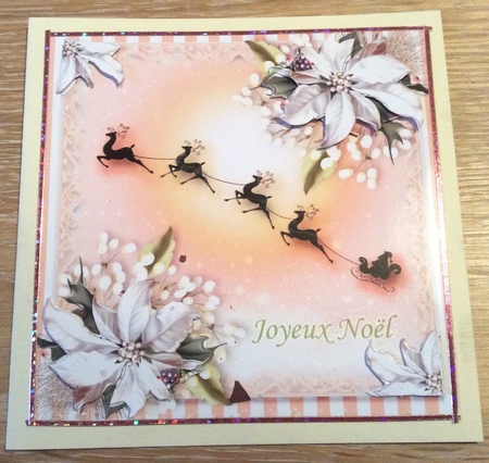 Santas Sleigh Card Front Kit by Christiane Lions
