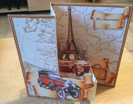 Z Fold pop-up     Vintage Travel by Christiane Lions