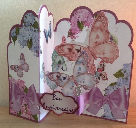 Z-Fold pop-up  Jewelled Butterflies by Christiane Lions