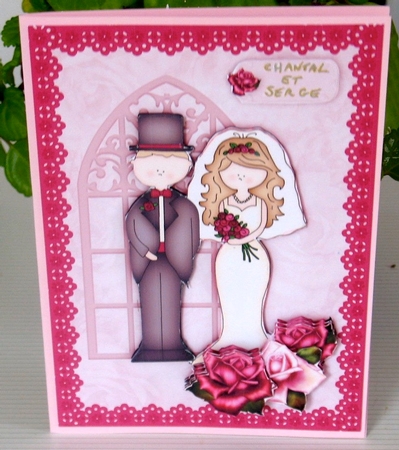 A4 Wedding Bride & Groom Decoupage Part 2 by Christiane Lions