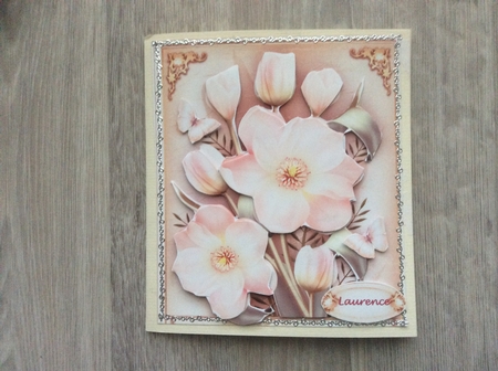 Pink Magnolia Card Mini Kit by Christiane Lions