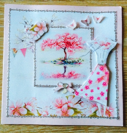 Cherry Blossom Dreams Card Front Kit by Christiane Lions