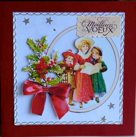 8x8 Vintage Carolers by Christiane Lions