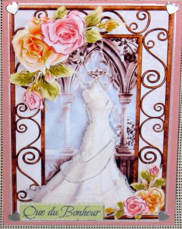 Gorgeous Wedding Dress with Glowing Roses by Christiane Lions
