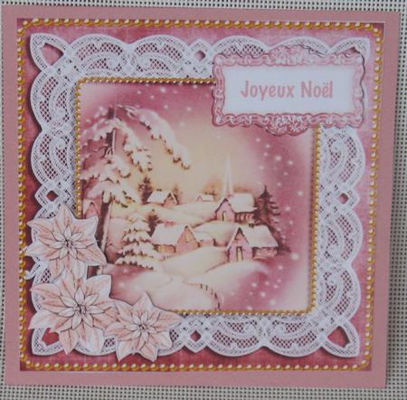 Snowy Village Grandad at Christmas 8in Sentiment Topper by Christiane Lions