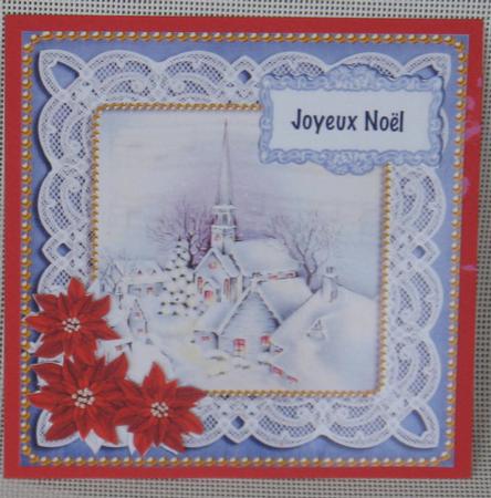 Blue Church Grandad at Christmas 8in Sentiment Topper by Christiane Lions