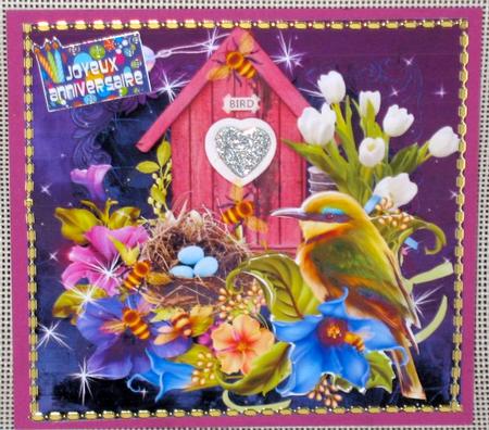 Paradise for the Birds Topper & Decoupage by Christiane Lions