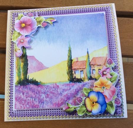 Beautiful Lavender Fields in Tuscany  by Christiane Lions
