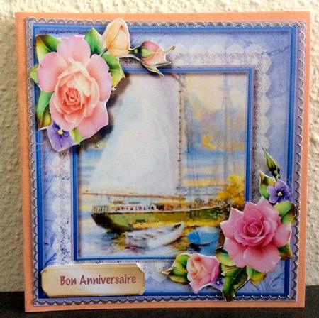 Beautiful Summer Roses and Scene  by Christiane Lions