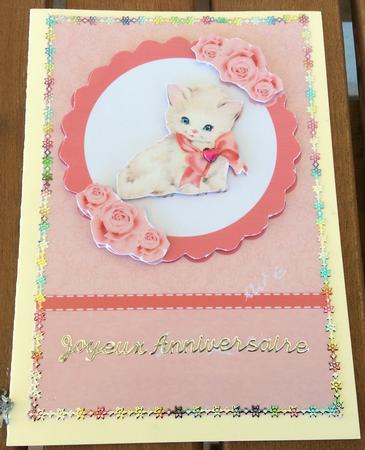 Kitten & Roses Topper & Decoupage by Christiane Lions