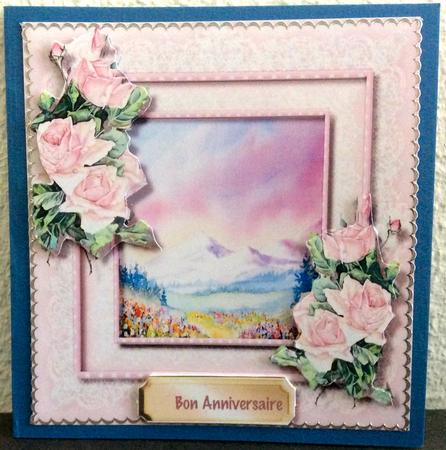 Beautiful Scene with Soft Pink French Roses  by Christiane Lions