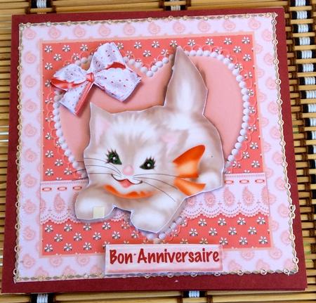 Birthday Girl Kitten by Christiane Lions