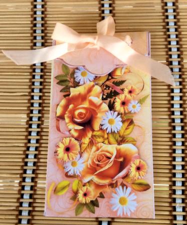 Fall Roses Gift Card Money Envelope Mini Kit by Christiane Lions