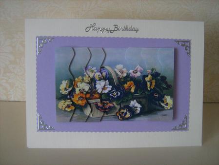 Basket of Pansy's by Christine  Duncan