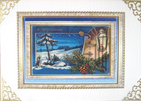 Snow Scene at Night by Christine  Duncan