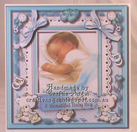Congratulations a Beautiful Baby Boy by Christina Gudgeon
