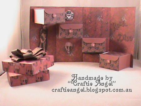 Rock Diva Guitar Keepsake Treasure Box Card Kit by Christina Gudgeon