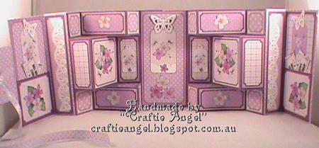 3D Prettty Violas Double Tri Shutter Card Kit by Christina Gudgeon
