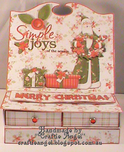 Simple Joys Santa 2 Drawer Easel Card Kit by Christina Gudgeon