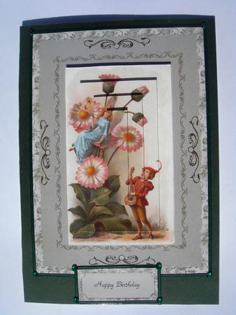 Vintage Fairies Quick Card by Christine Adcock