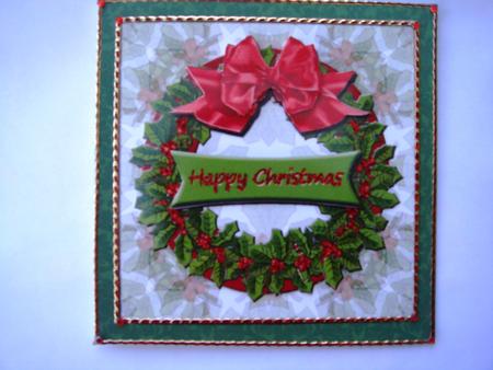 Holly Wreath - Easy Cut Version by Christine Adcock