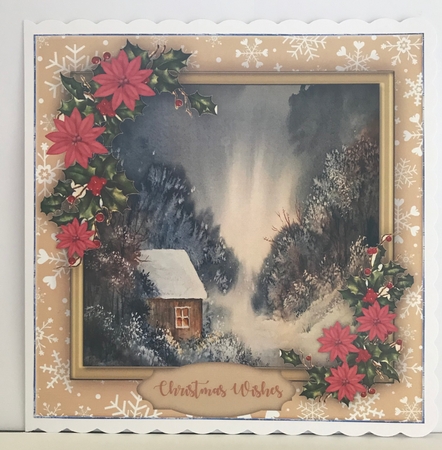 Beautiful  Christmas Cabin  by Christine Easey