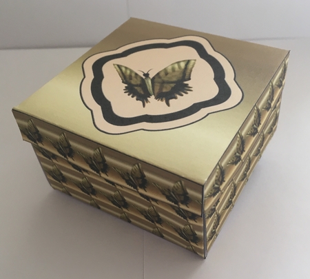 Golden Swallowtail Butterfly Gift Box by Christine Easey