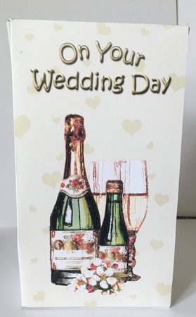 3D Wedding Day Champagne & Flowers Gift Bag Mini Kit by Christine Easey