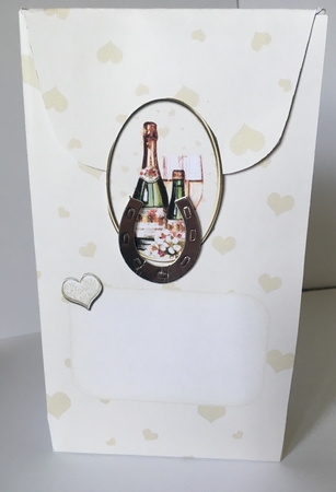 3D Wedding Day Champagne & Flowers Gift Bag Mini Kit by Christine Easey