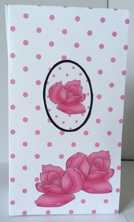 3D Polka Dots & Roses Gift Bag Mini Kit by Christine Easey