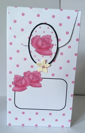 3D Polka Dots & Roses Gift Bag Mini Kit by Christine Easey