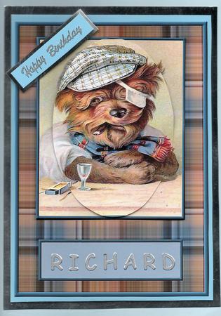 Captain Doggy with Topper by Christine Easey