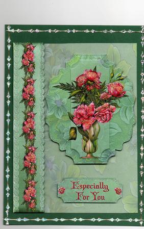 Floral Beauty A4 Card by Christine Easey